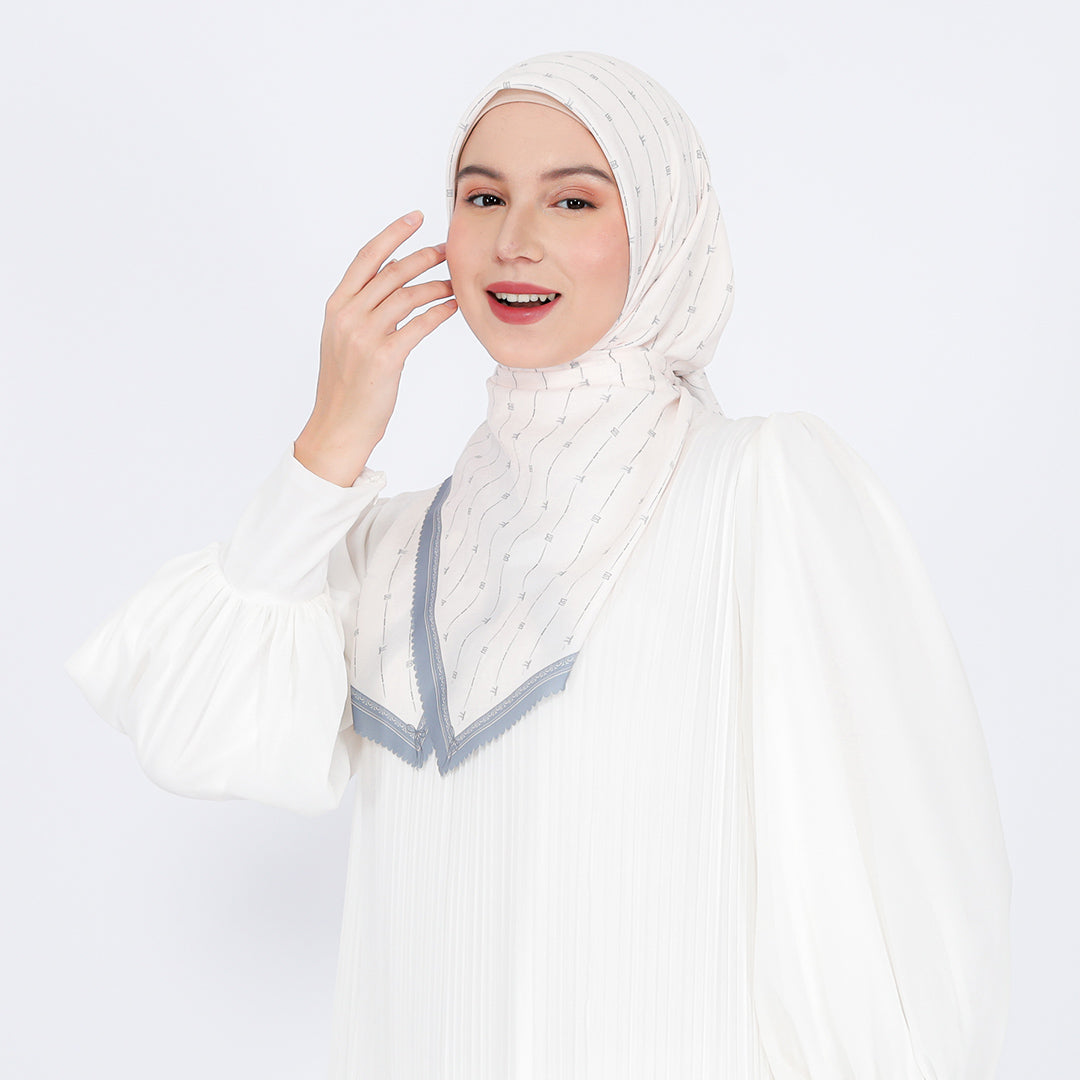 Nala Embossed Printed Scarf