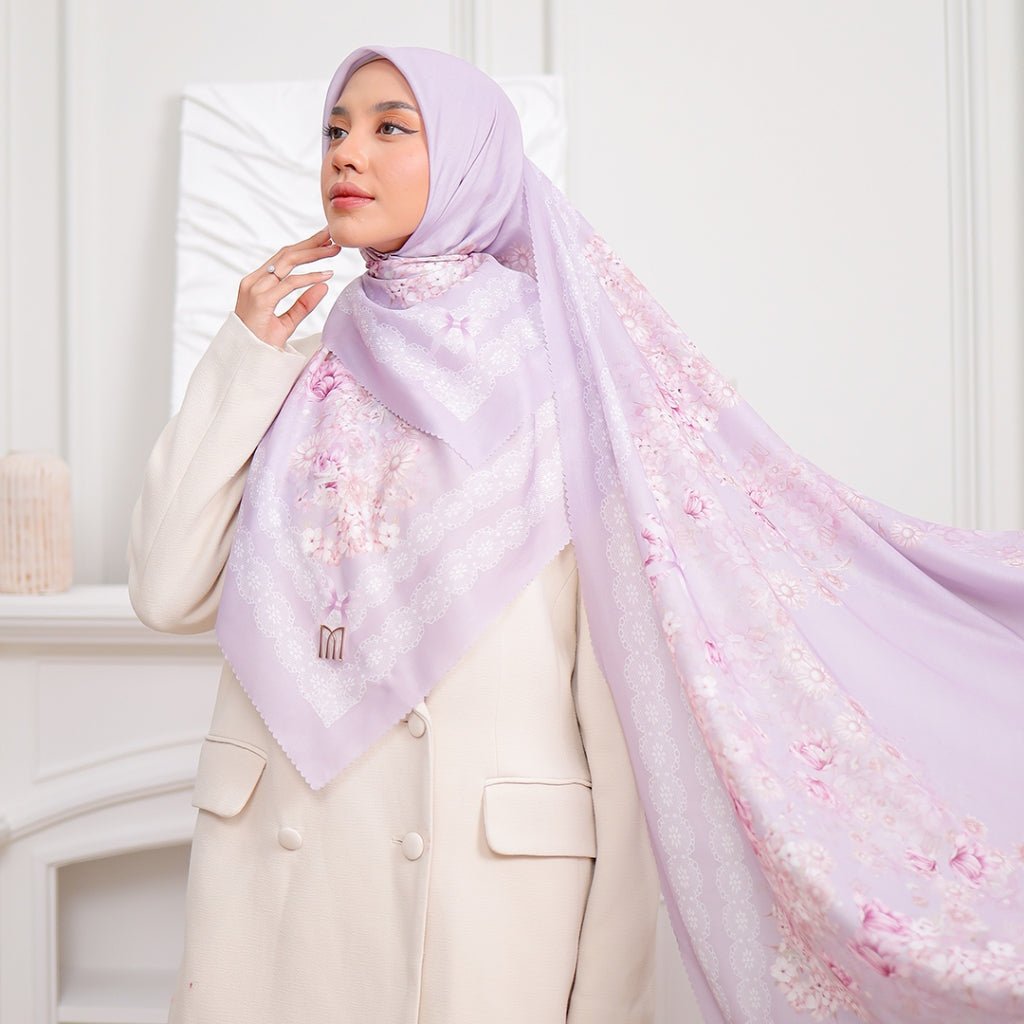 Lala Embossed Printed Scarf