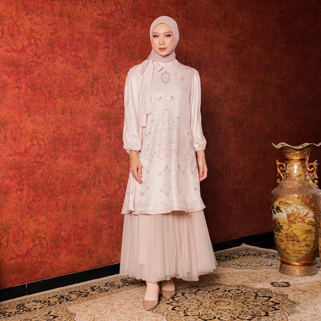 Selaras Series - Couple Set Jasira Cream Gold Sarimbit