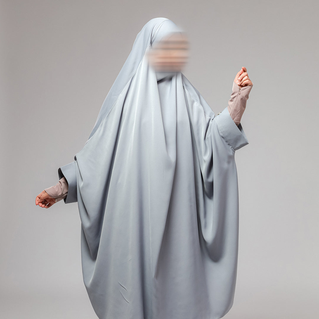 Aziza Long French Khimar Instan Cadar 2in1 Batwing