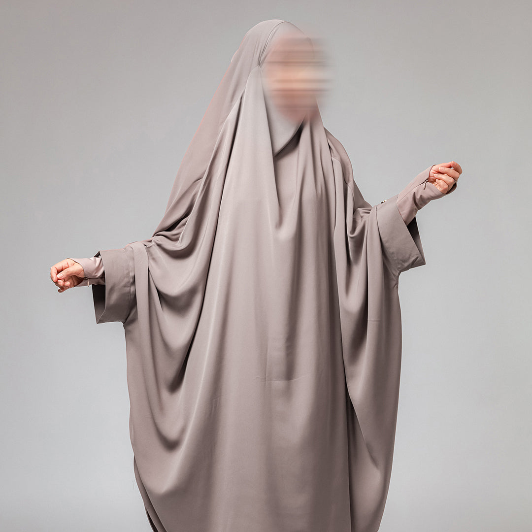 Aziza Long French Khimar Instan Cadar 2in1 Batwing