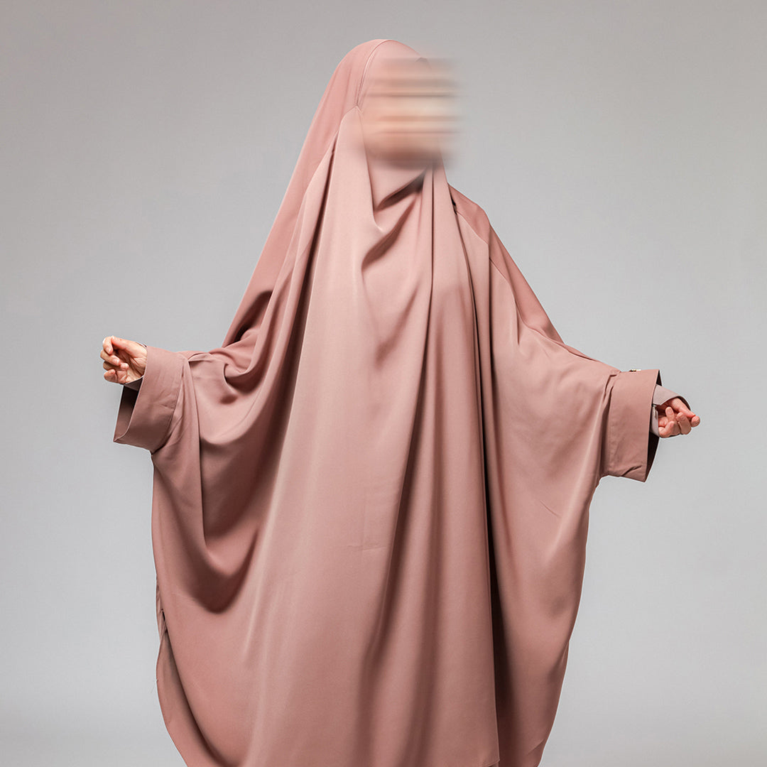 Aziza Long French Khimar Instan Cadar 2in1 Batwing