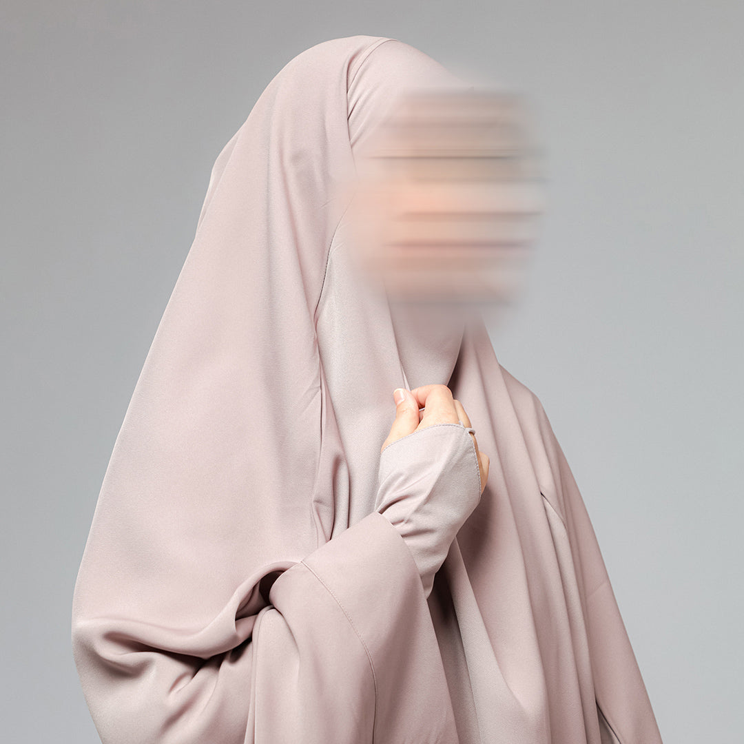 Aziza Long French Khimar Instan Cadar 2in1 Batwing