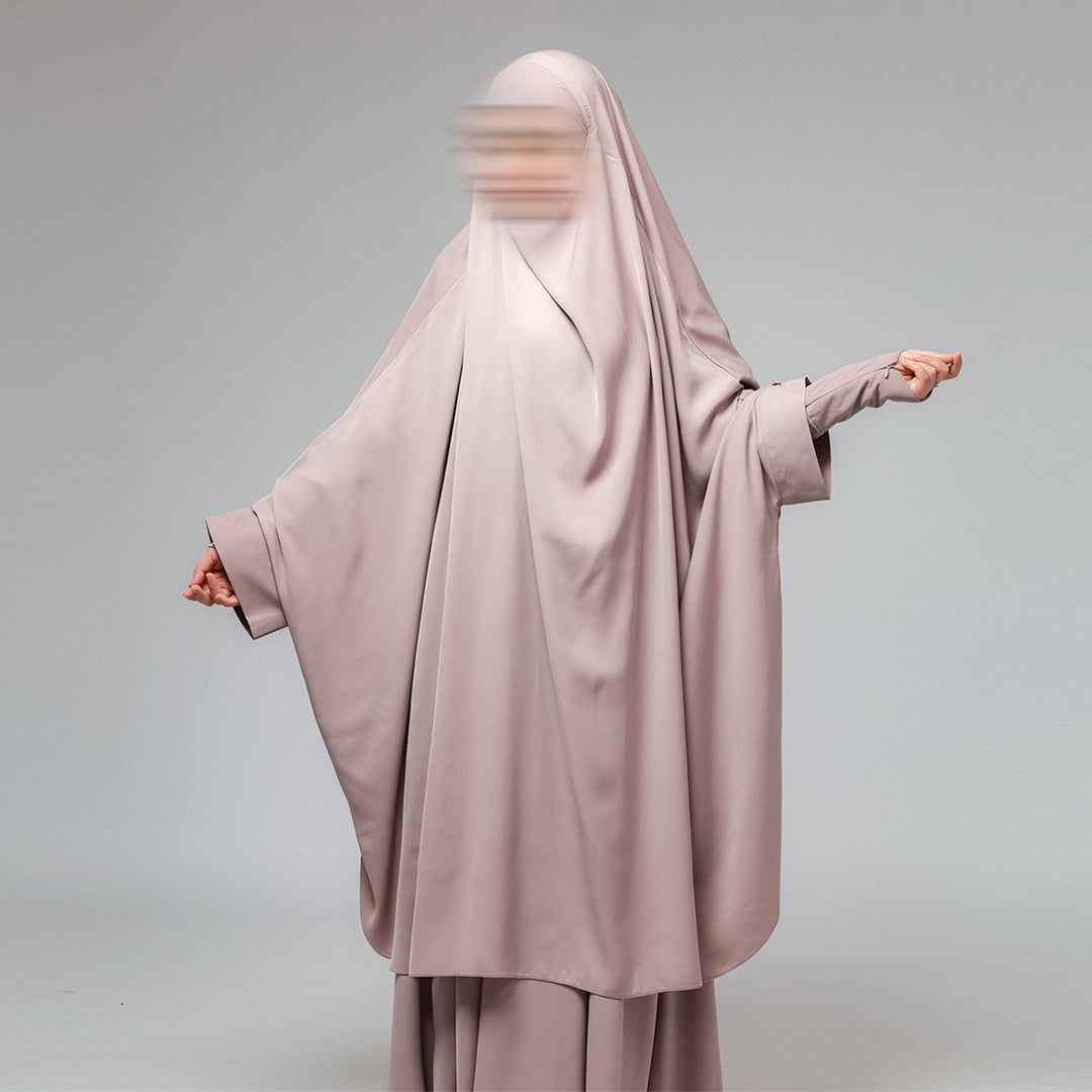 Aziza Long French Khimar Instan Cadar 2in1 Batwing