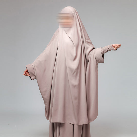 Aziza Long French Khimar Instan Cadar 2in1 Batwing