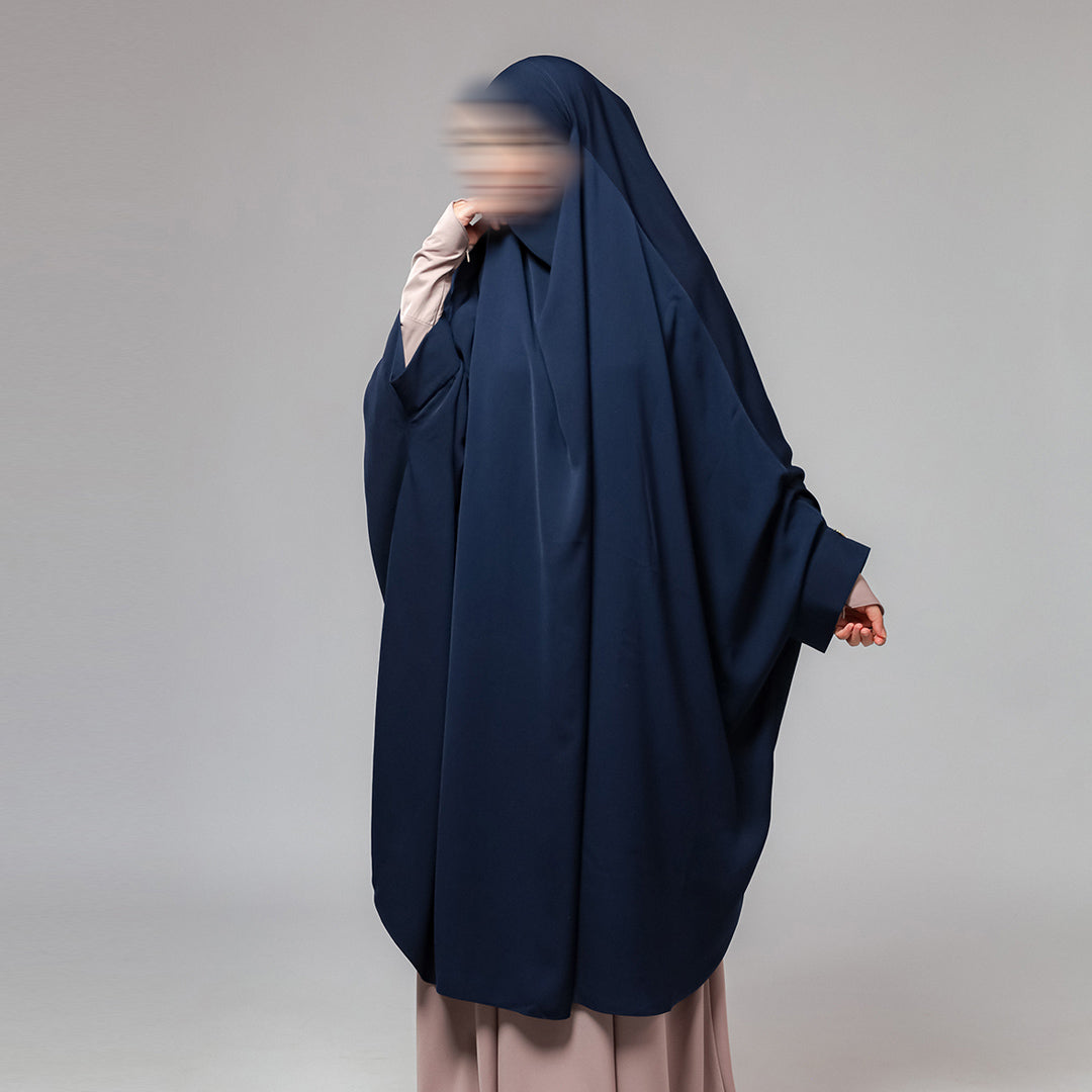 Aziza Long French Khimar Instan Cadar 2in1 Batwing