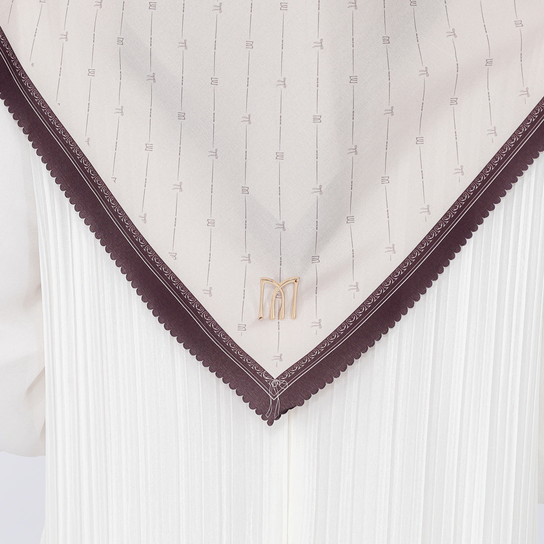 Nala Embossed Printed Scarf