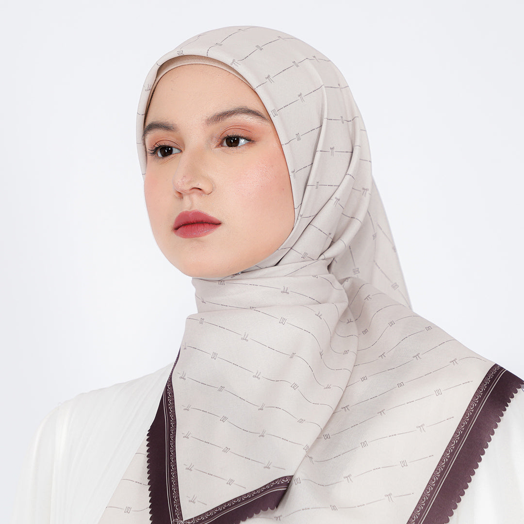Nala Embossed Printed Scarf
