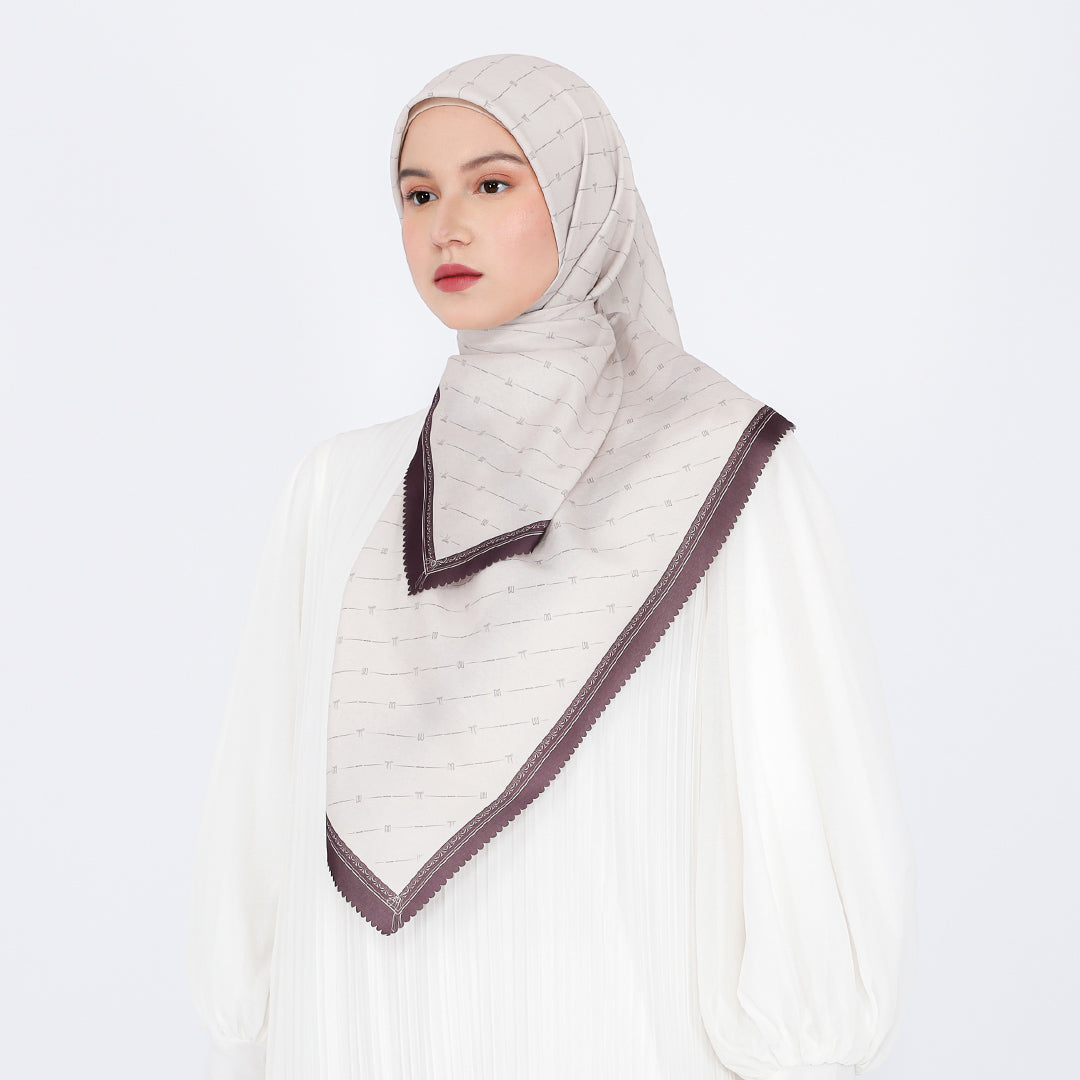 Nala Embossed Printed Scarf