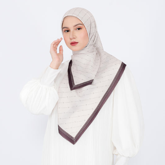Nala Embossed Printed Scarf