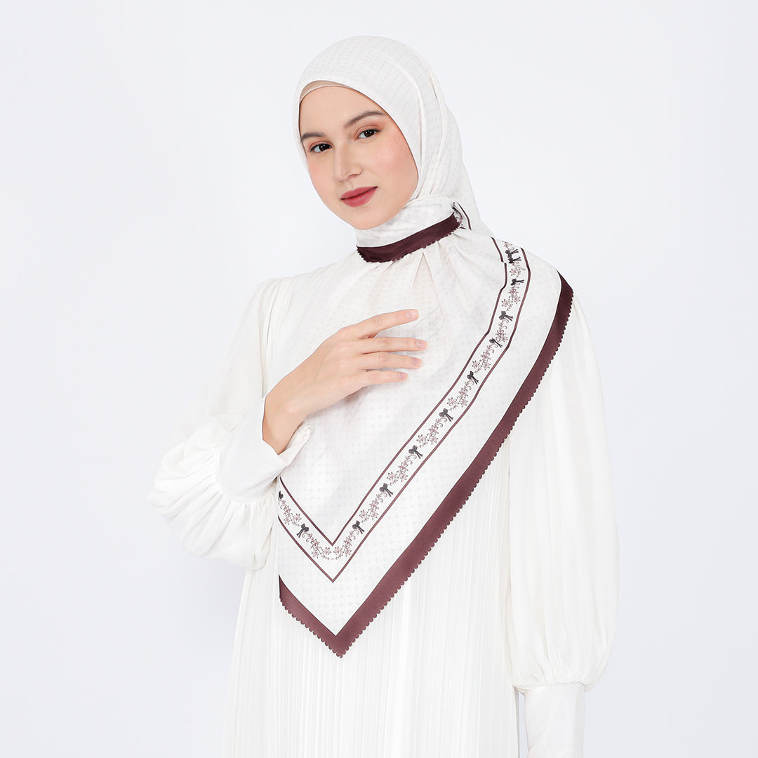 Nika Embossed Printed Scarf