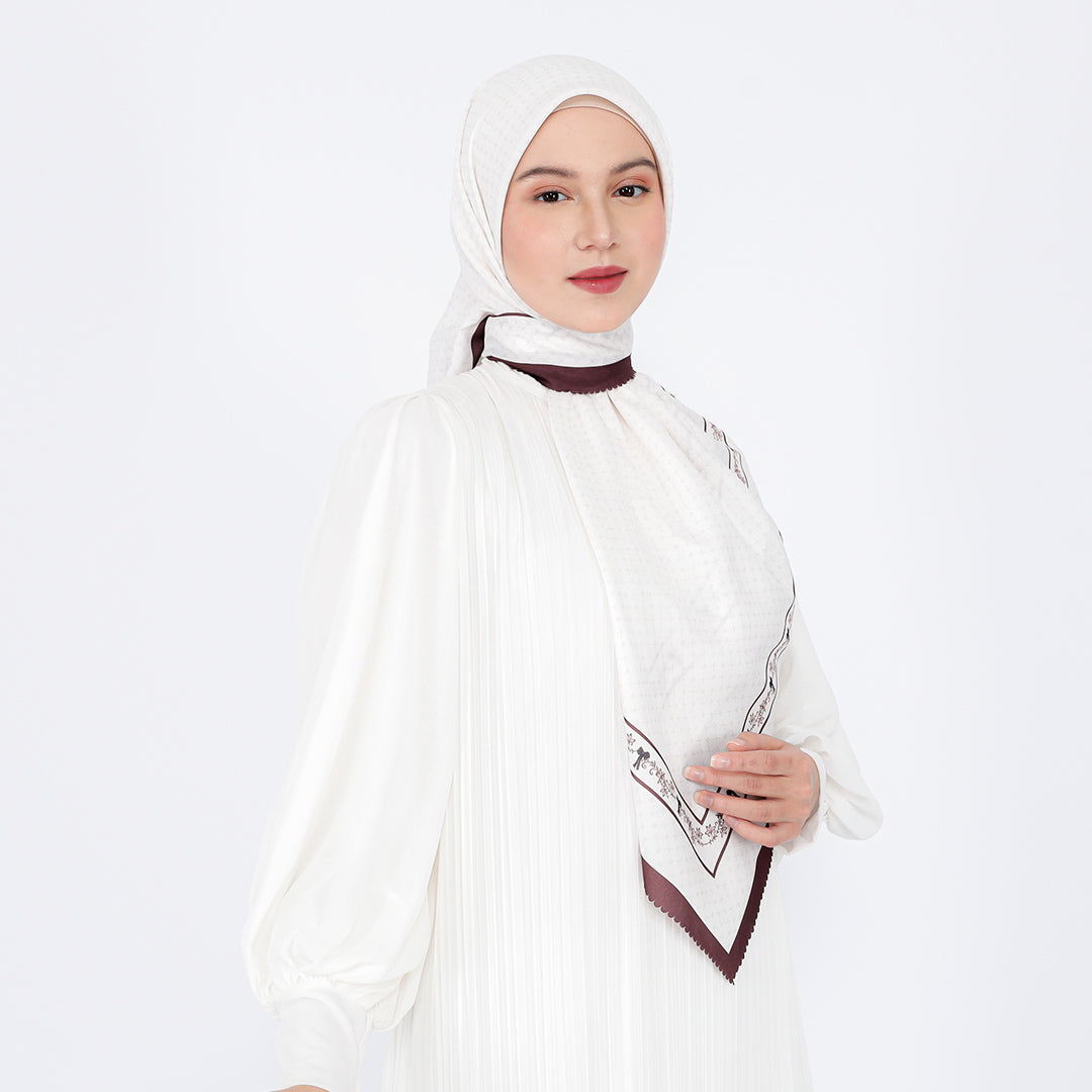 Nika Embossed Printed Scarf
