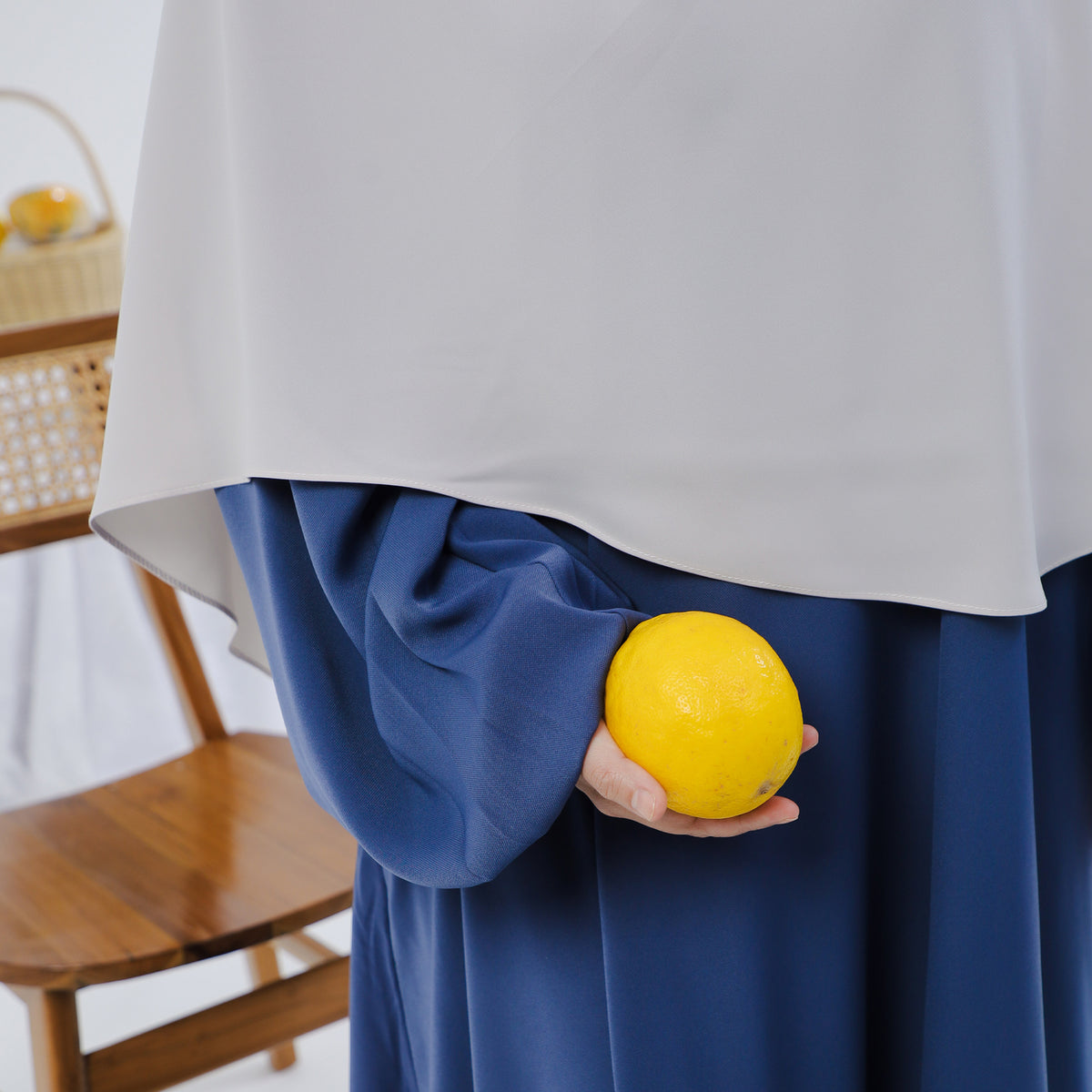 Bushra Khimar Trout Bandana Instan (Khiban)