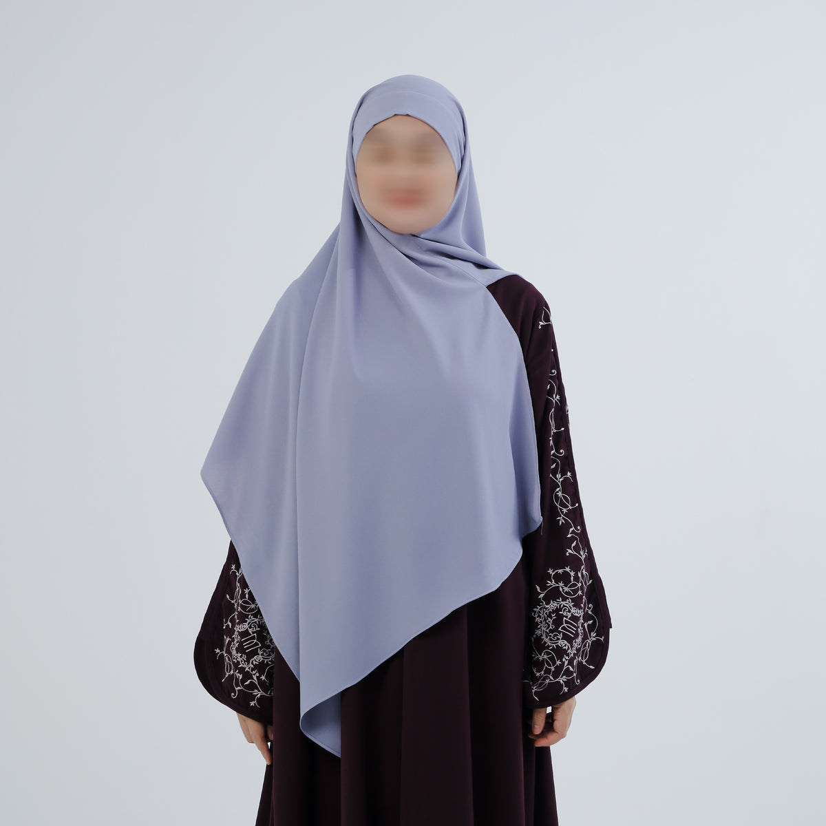 Bahira Slate Gray Pashmina Bandana Instan (Pasban)