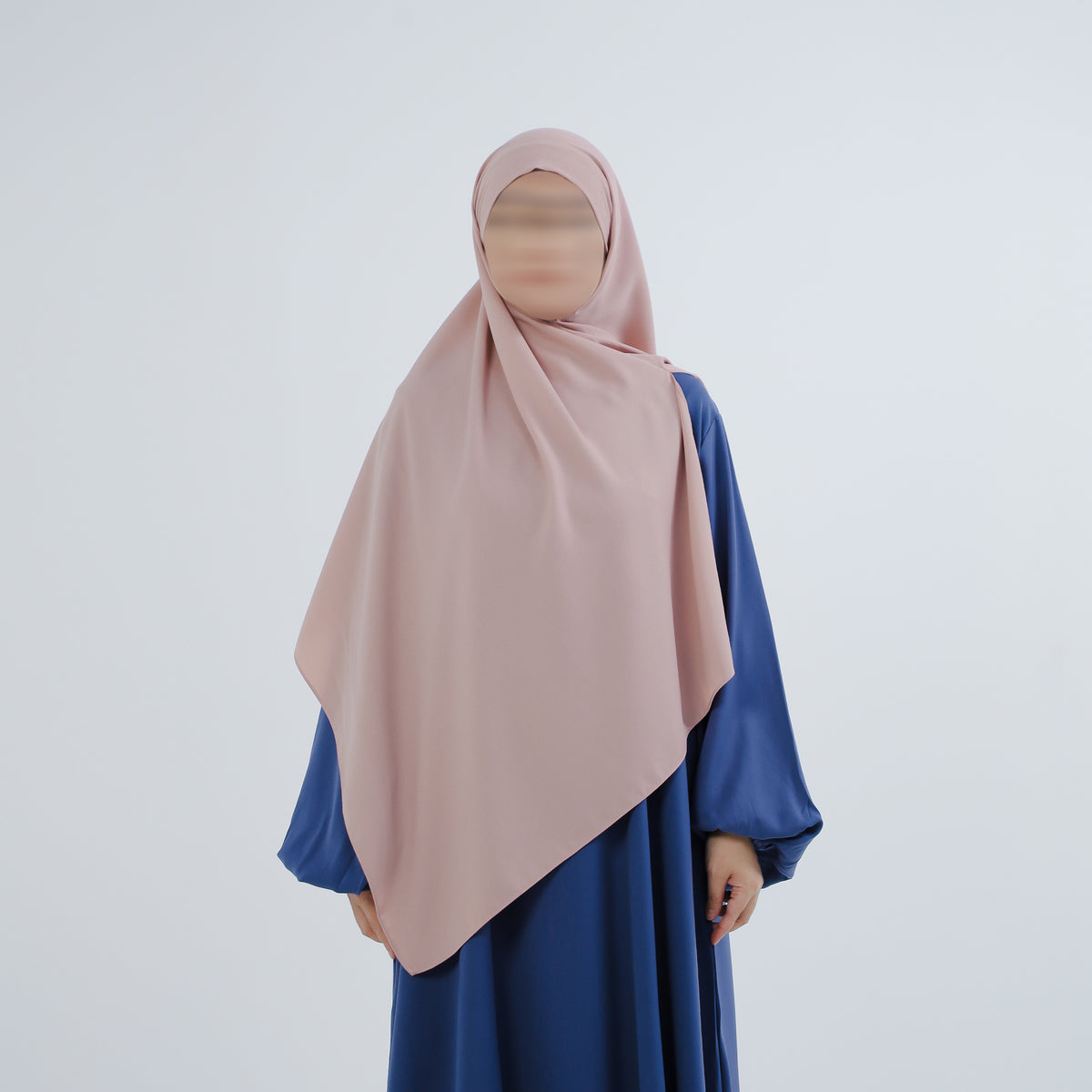 Bahira Blush Pink Pashmina Bandana Instan (Pasban)