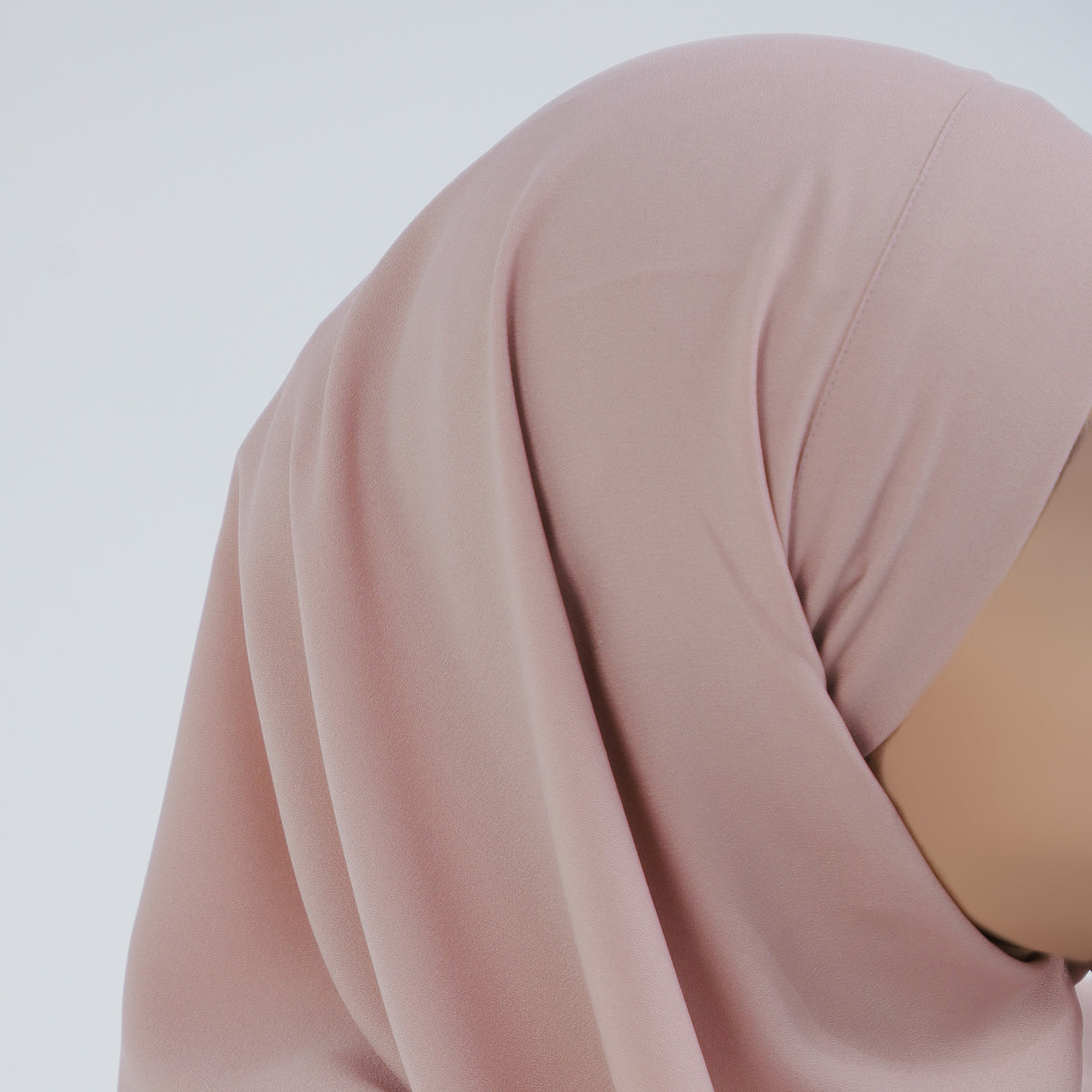 Bahira Blush Pink Pashmina Bandana Instan (Pasban)