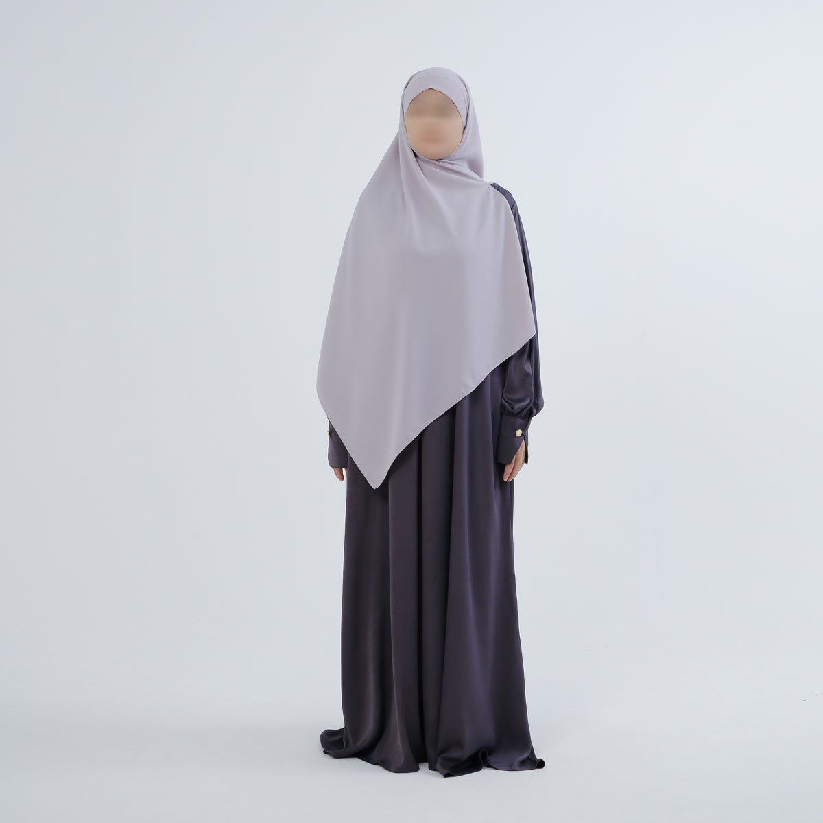 Bahira Pastel Purple Pashmina Bandana Instan (Pasban)