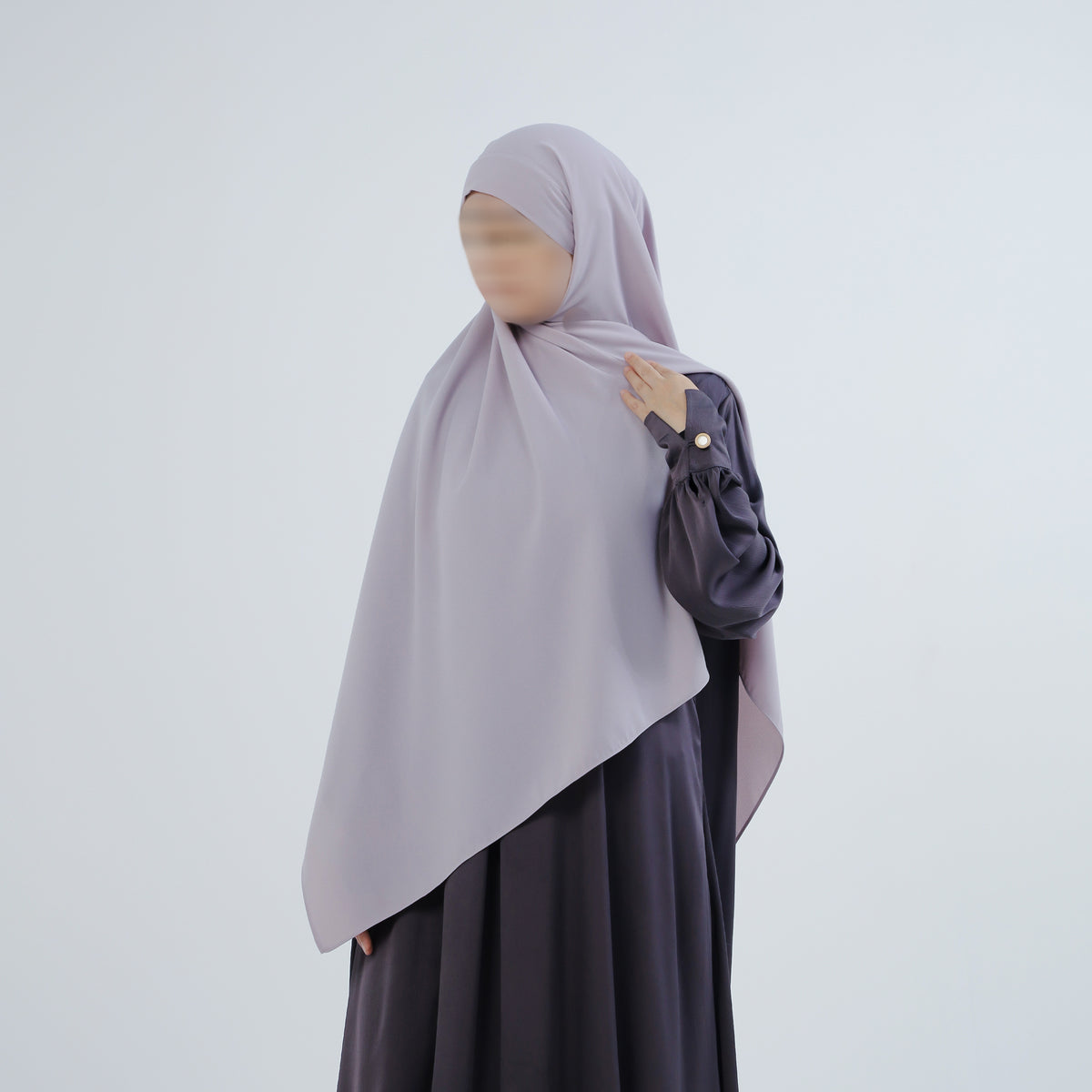 Bahira Pastel Purple Pashmina Bandana Instan (Pasban)