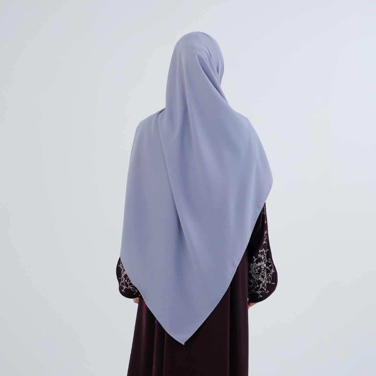 Bahira Slate Gray Pashmina Bandana Instan (Pasban)