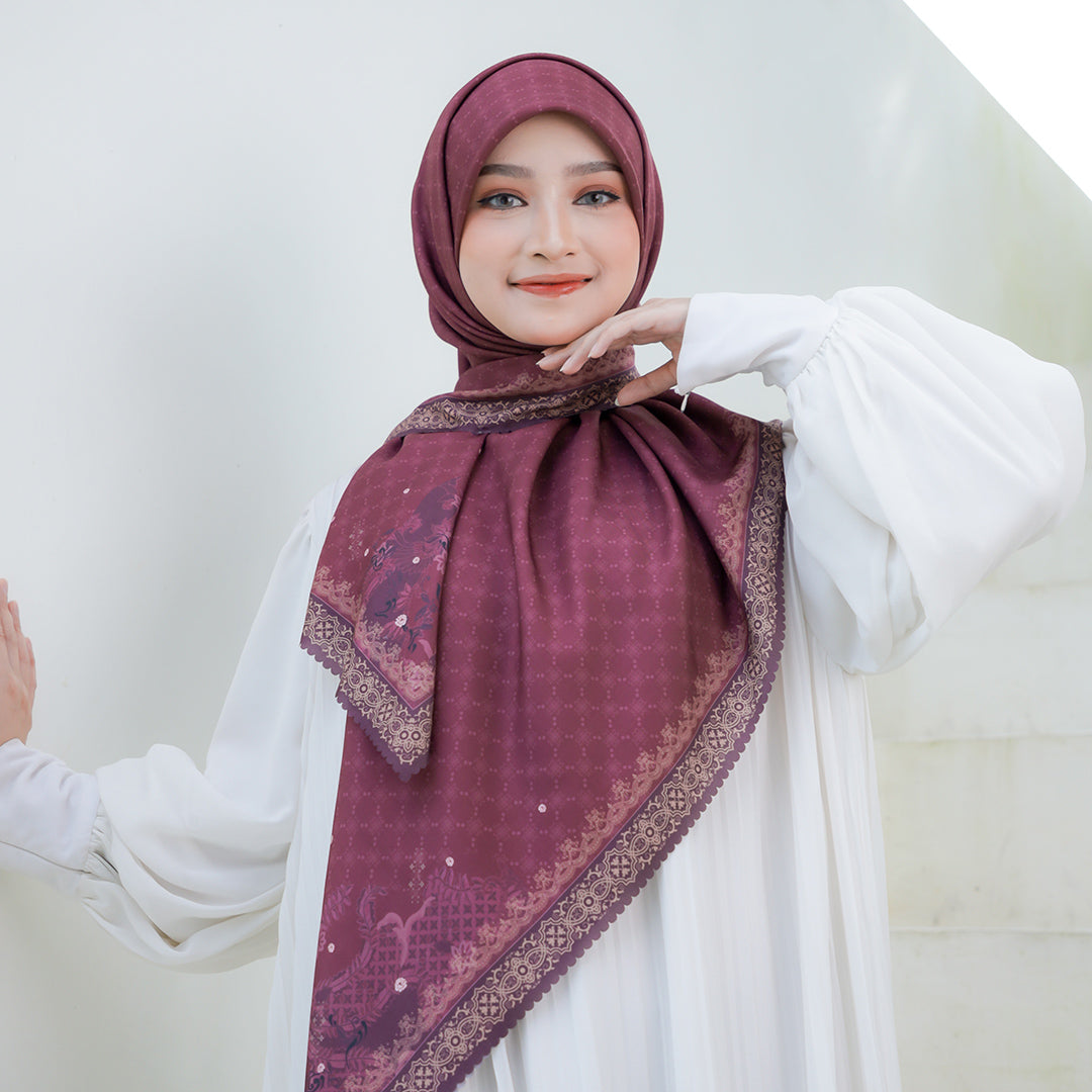 Sekar Embossed Printed Scarf