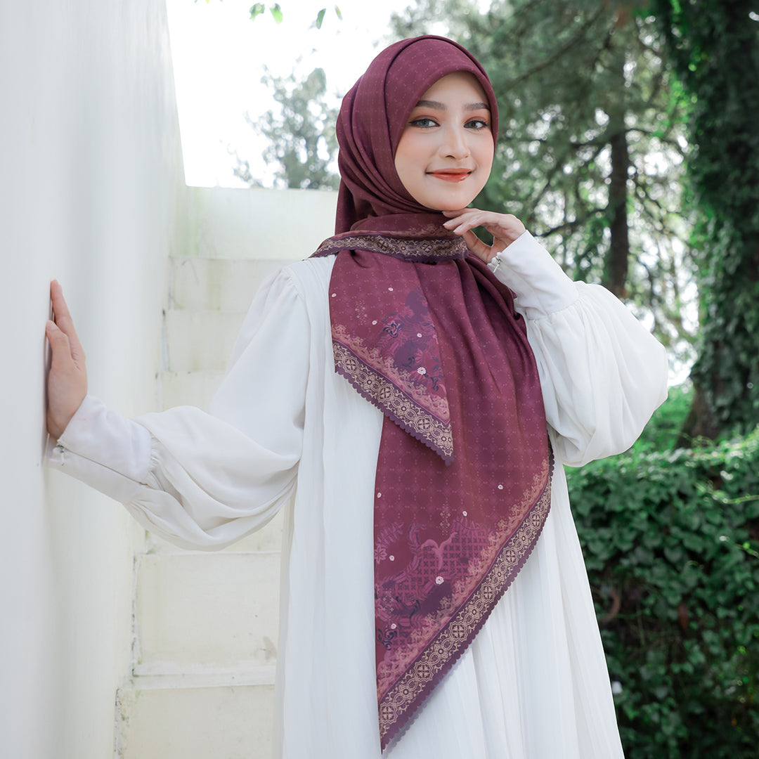 Sekar Embossed Printed Scarf