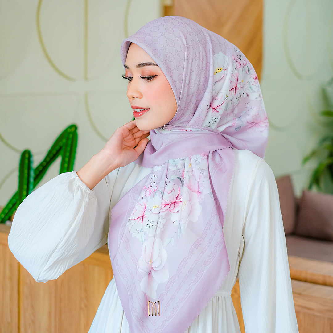 Liana Embossed Printed Scarf