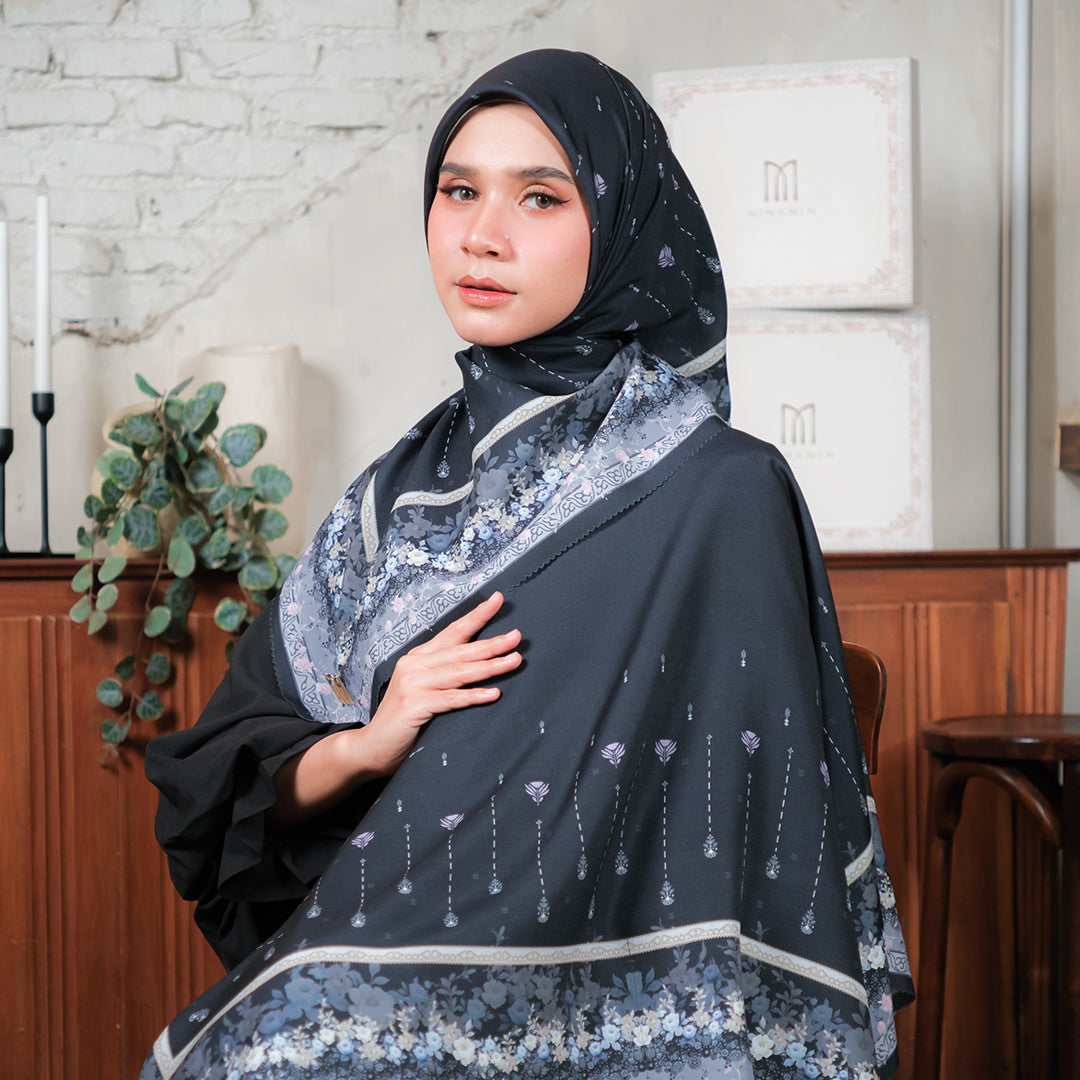 Jelita Embossed Printed Scarf
