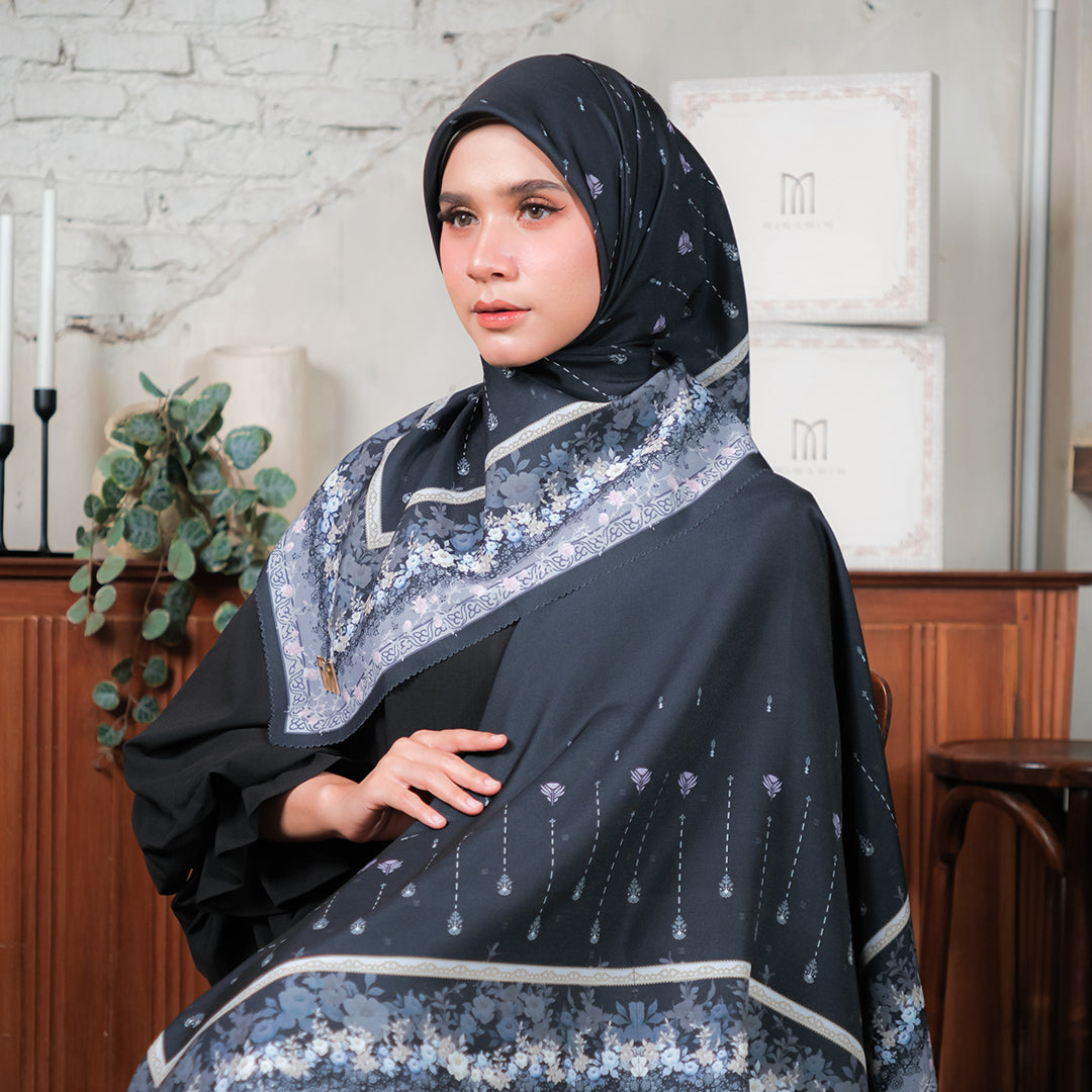 Jelita Embossed Printed Scarf