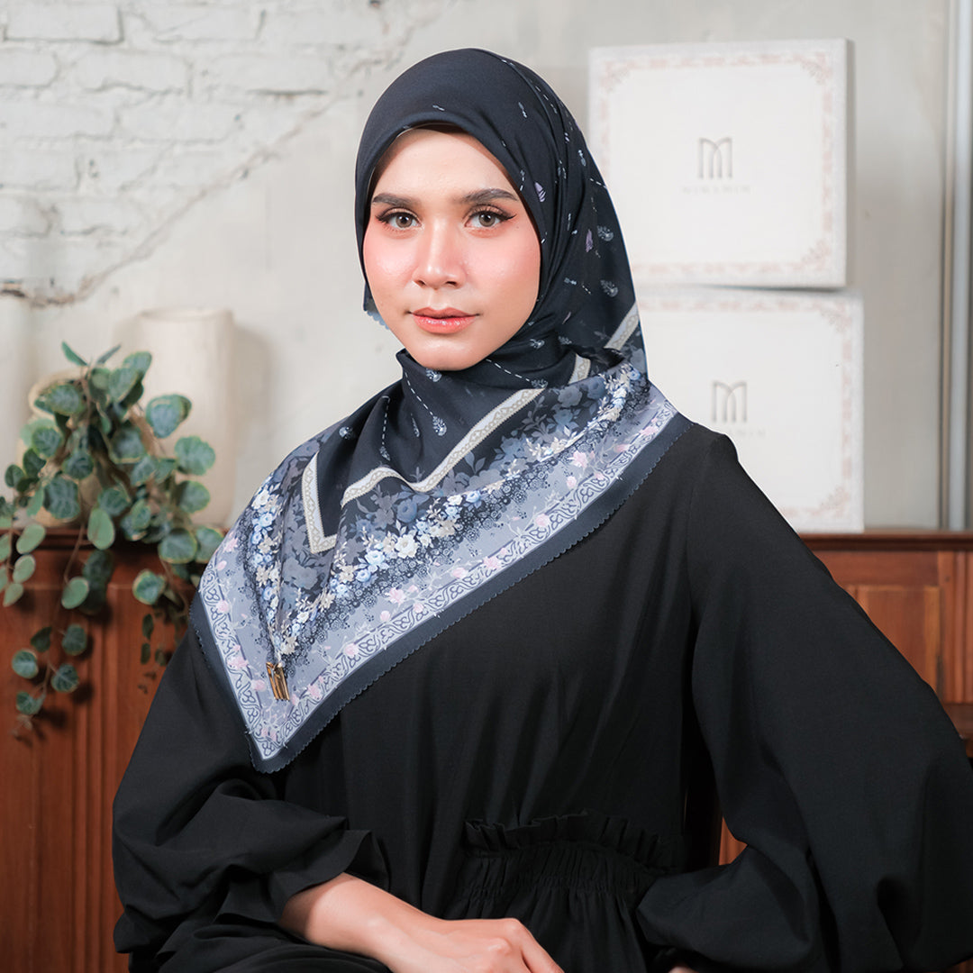 Jelita Embossed Printed Scarf
