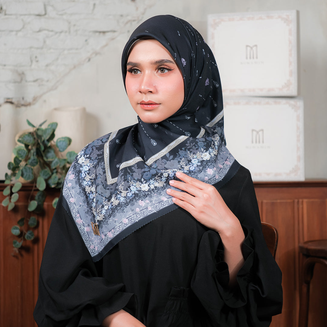 Jelita Embossed Printed Scarf