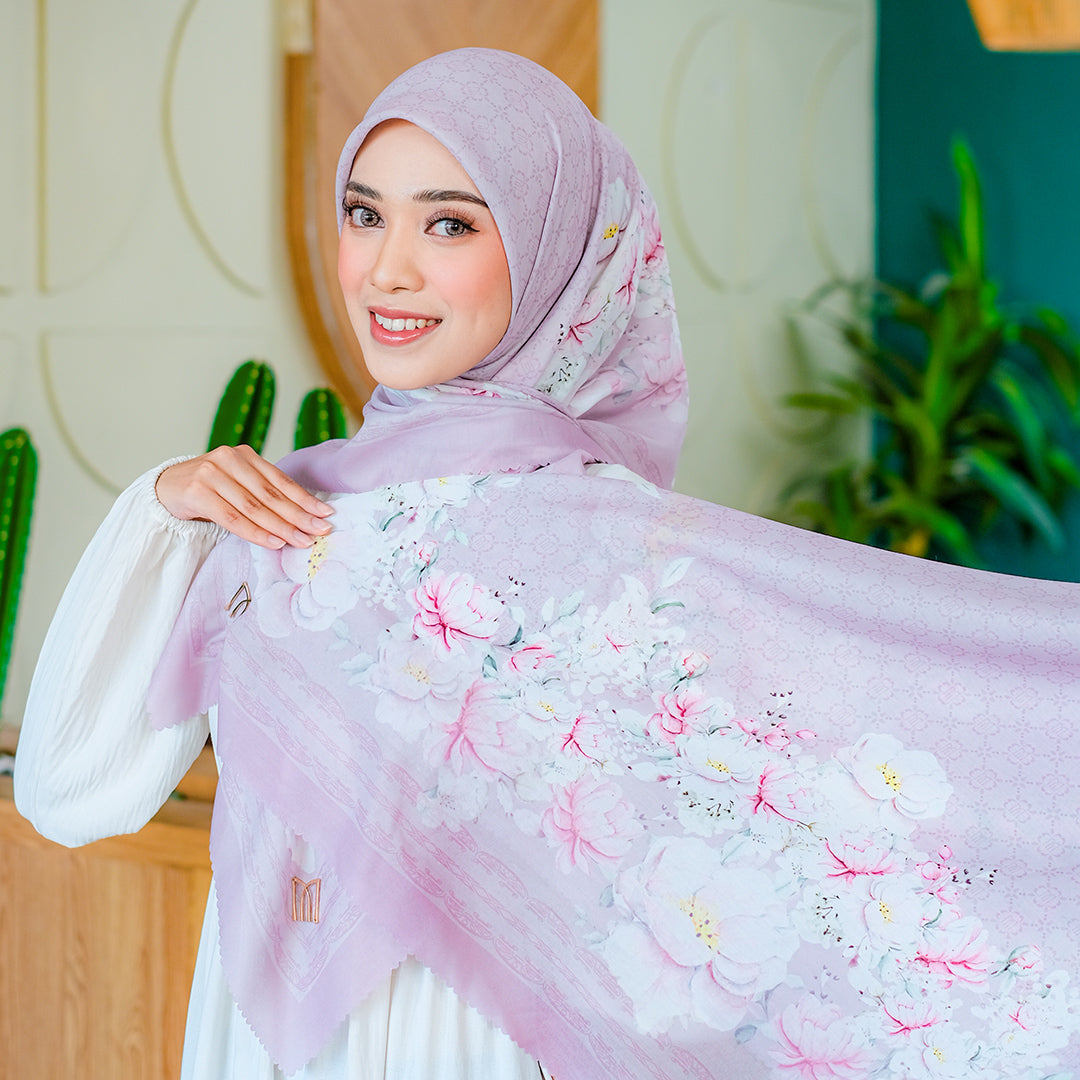Liana Embossed Printed Scarf