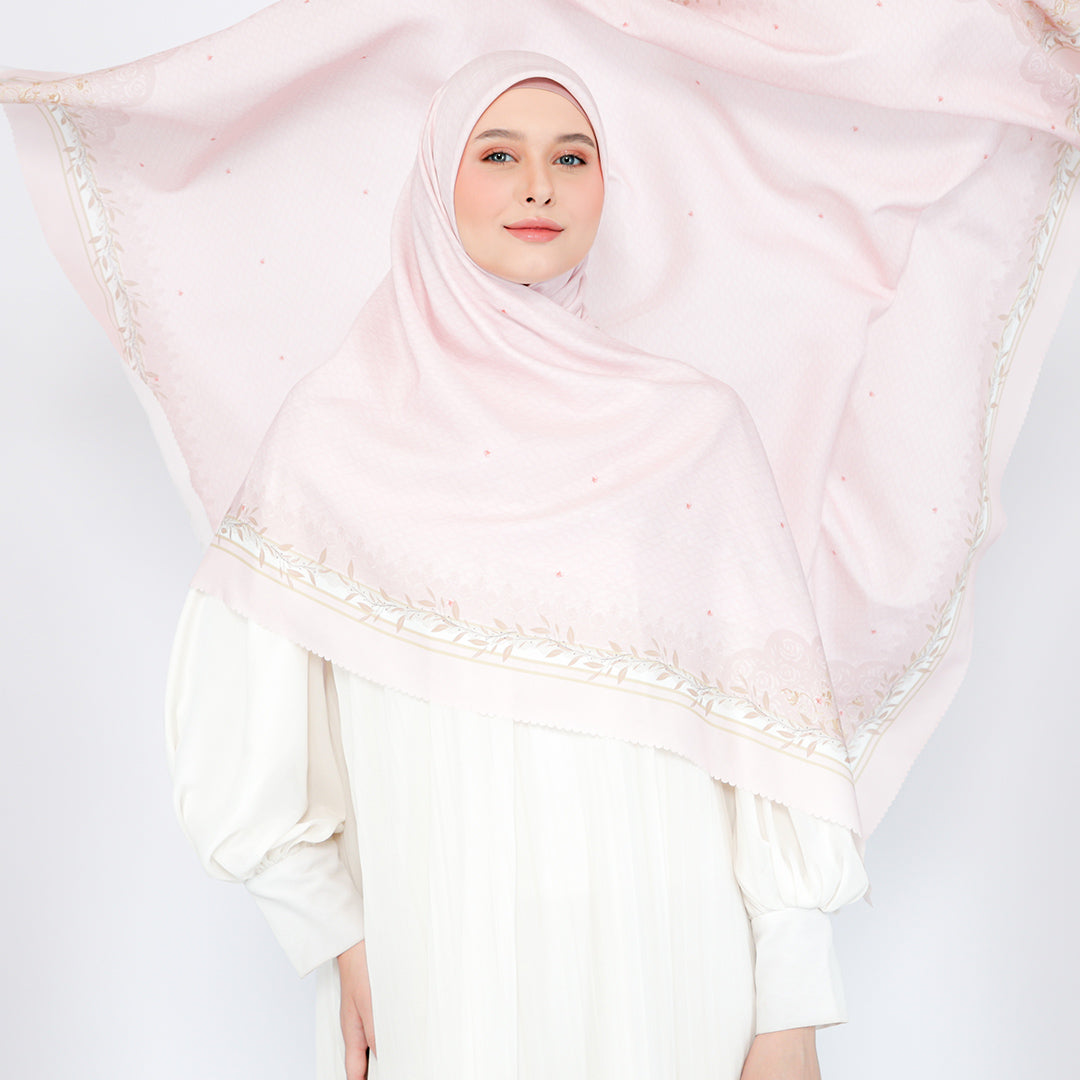 Raline Embossed Printed Scarf