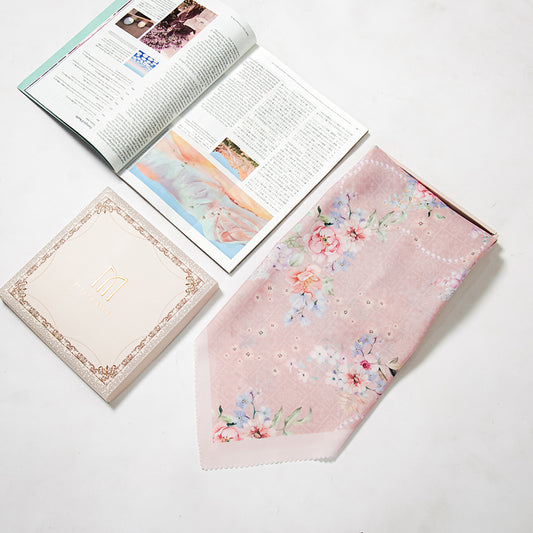 Hampers/Gift Mutiara Soft Peach Hijab Lebaran Kemasan Box Eksklusif