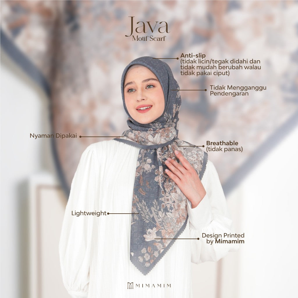Java Embossed Printed Scarf