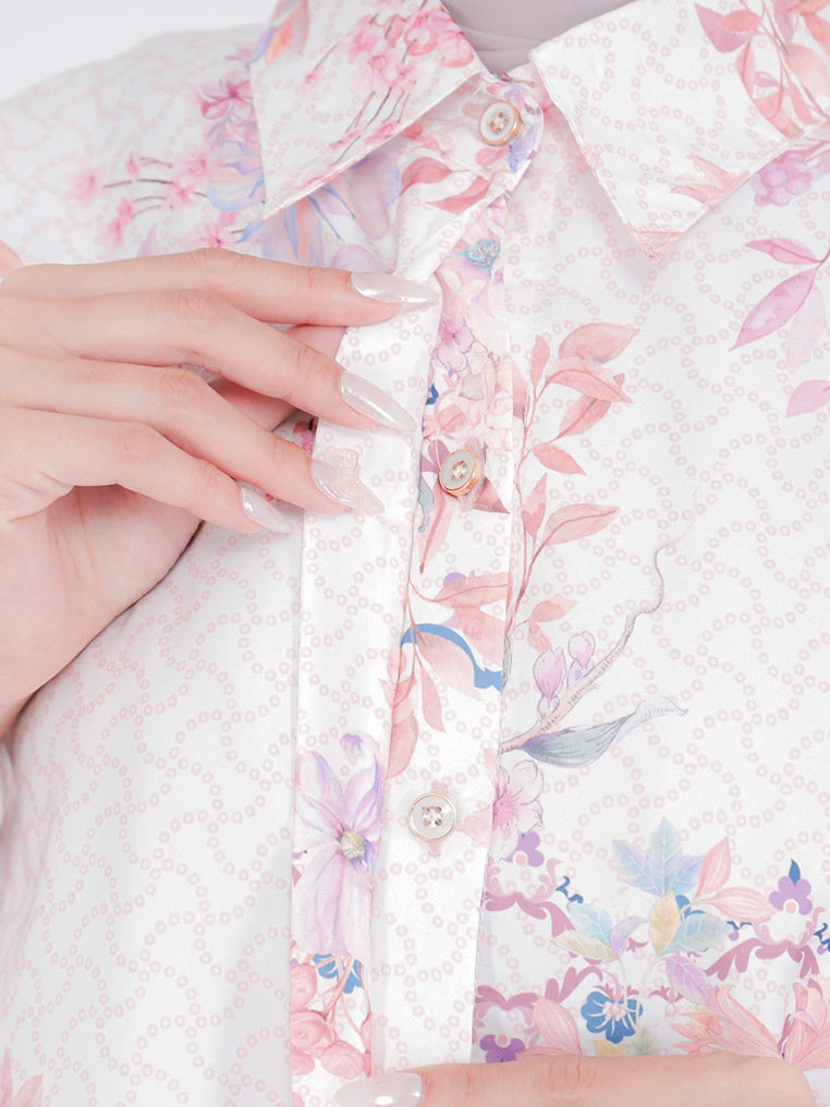 Blouse Alesha Oversize Silk Printed