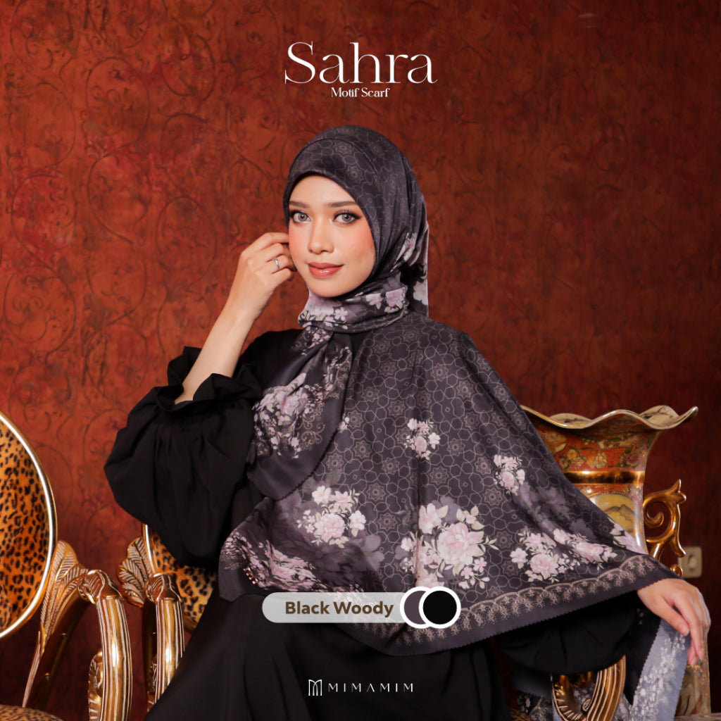 Sahra Embossed Printed Scarf
