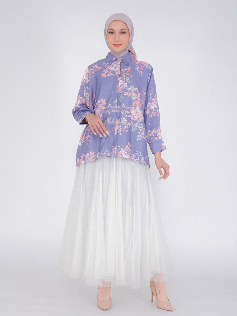 Blouse Alesha Oversize Silk Printed