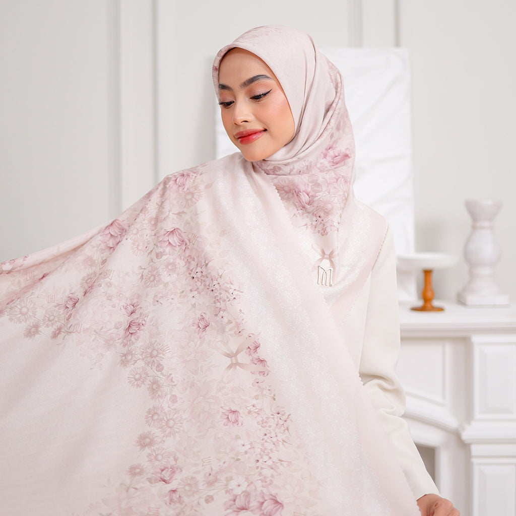 Lala Embossed Printed Scarf
