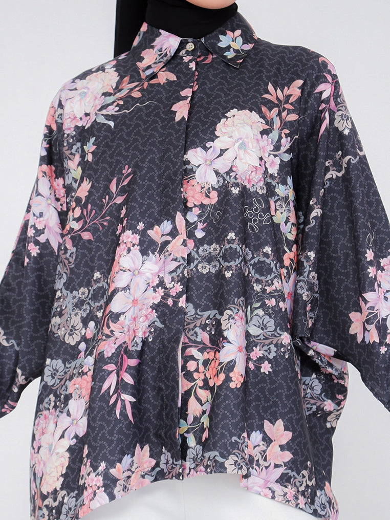 Blouse Alesha Oversize Silk Printed