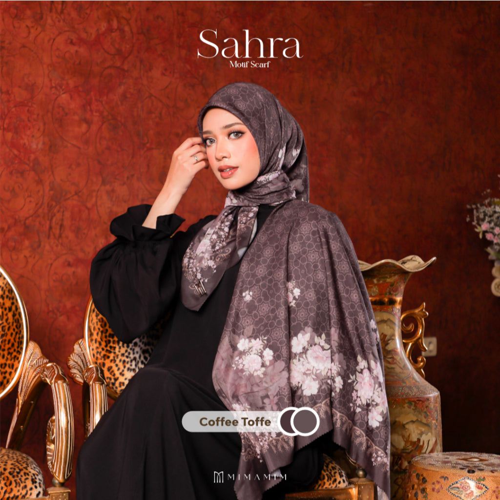 Sahra Embossed Printed Scarf