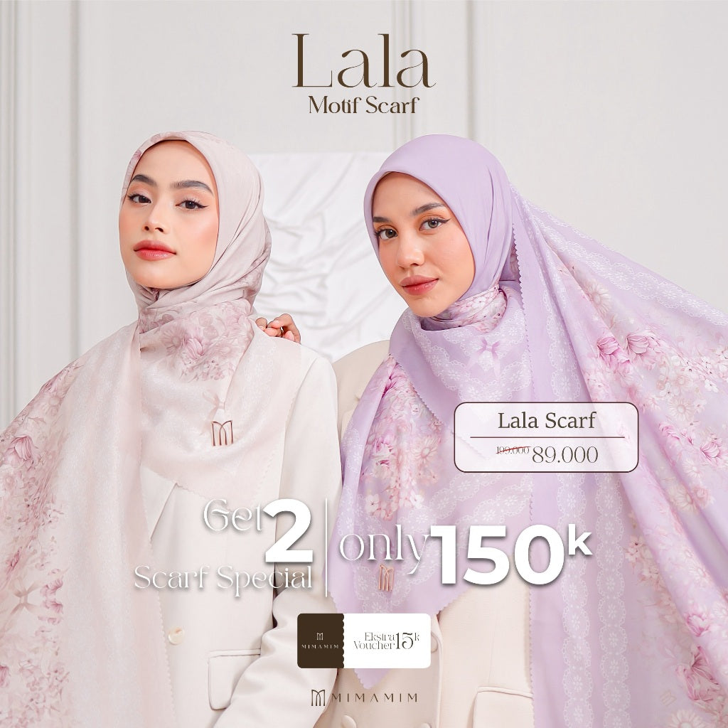 Lala Embossed Printed Scarf