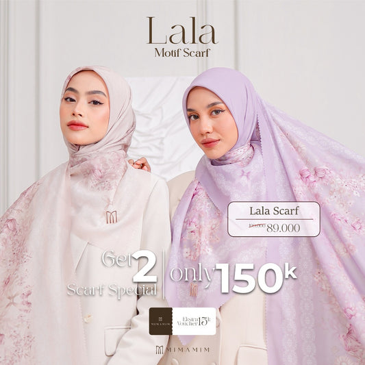 Lala Embossed Printed Scarf