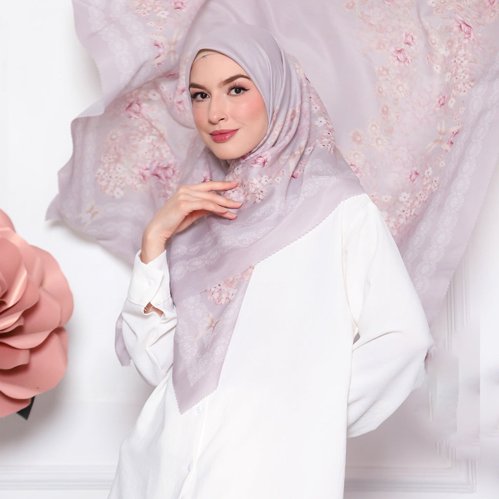 Lala Embossed Printed Scarf