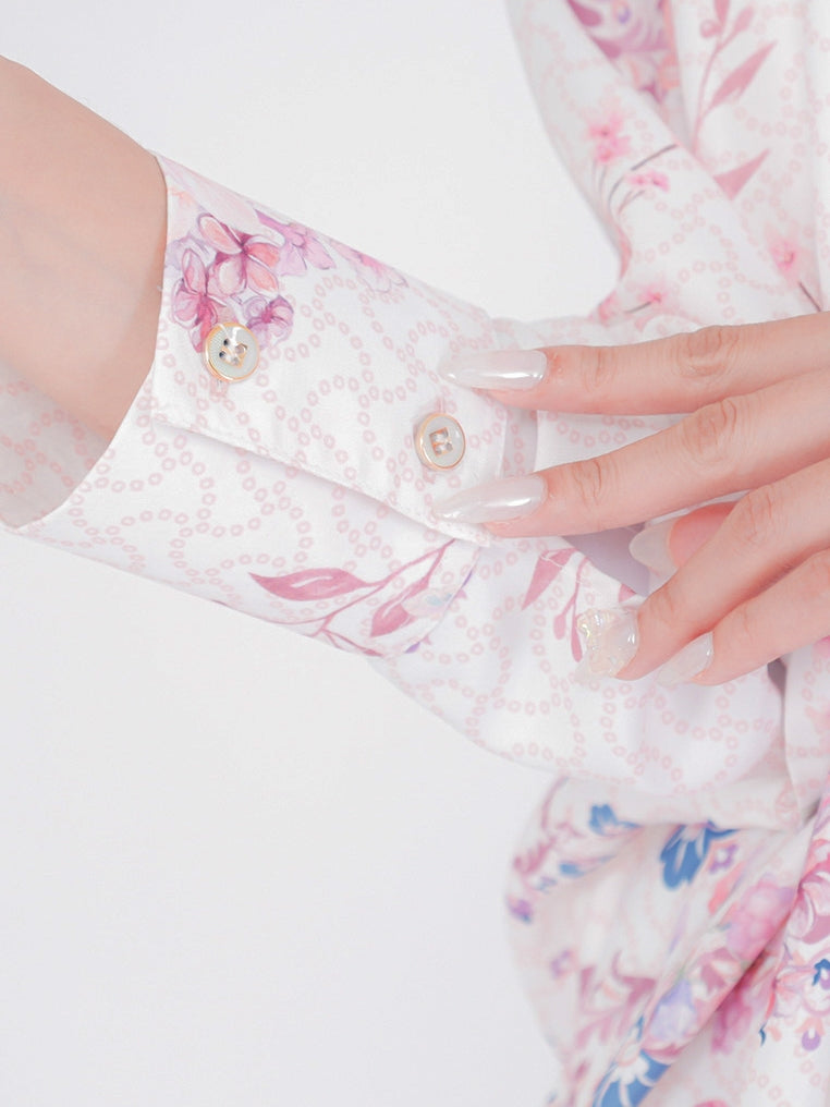 Blouse Alesha Oversize Silk Printed