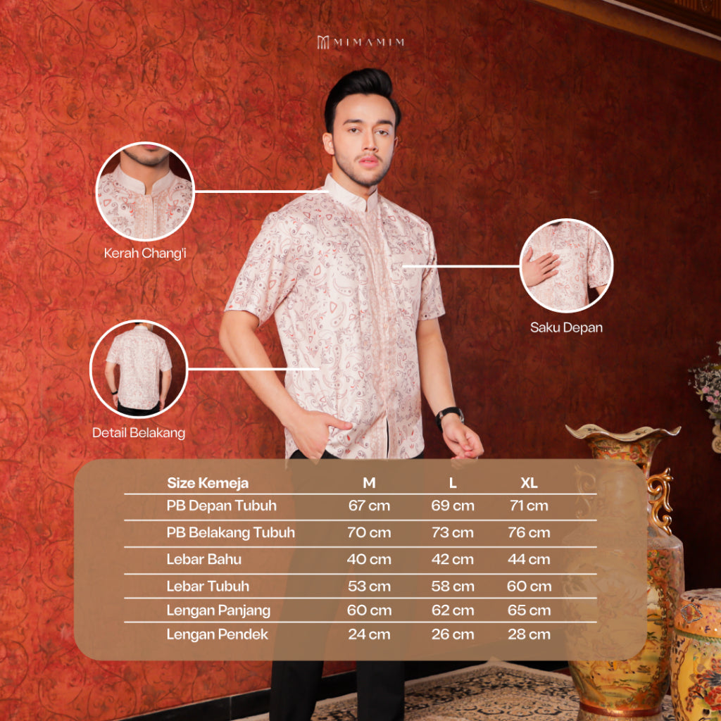 Selaras Series - Couple Set Jasira Cream Gold Sarimbit