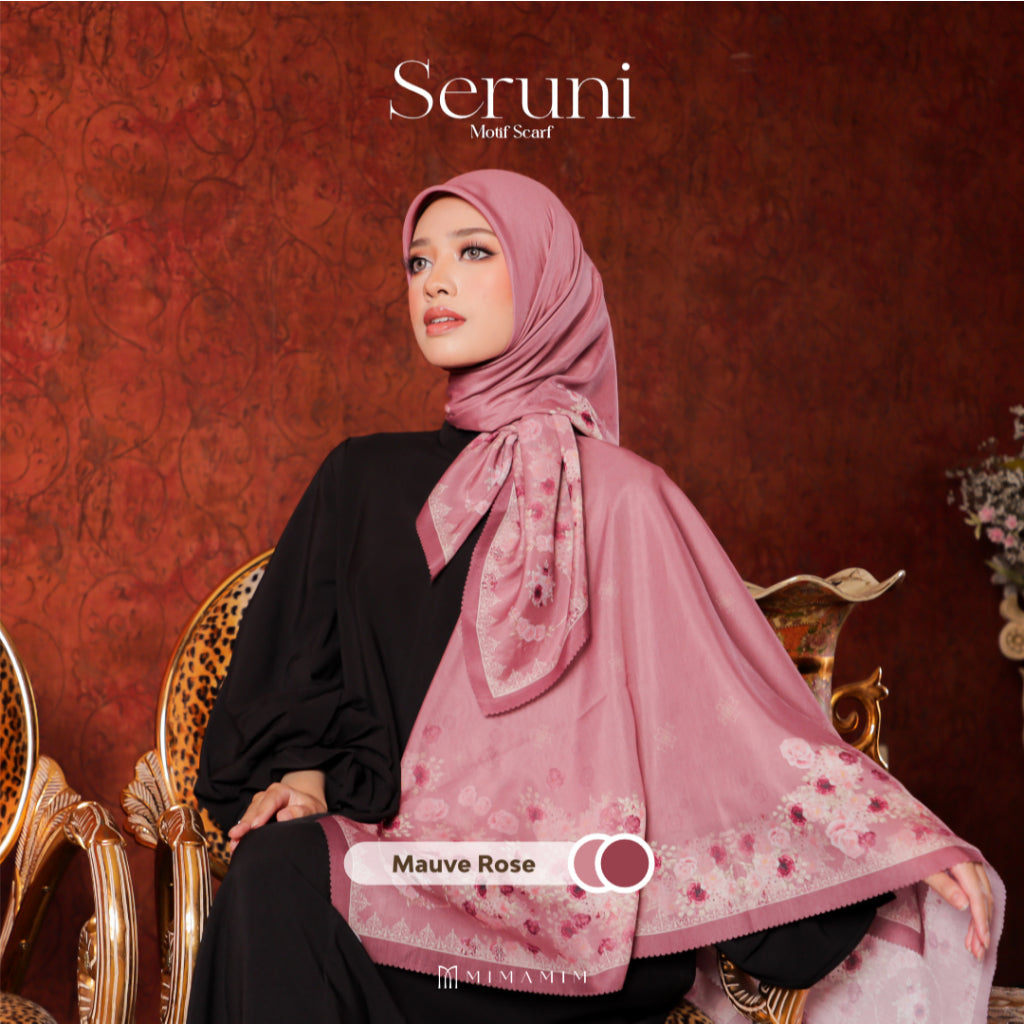 Seruni Embossed Printed Scarf