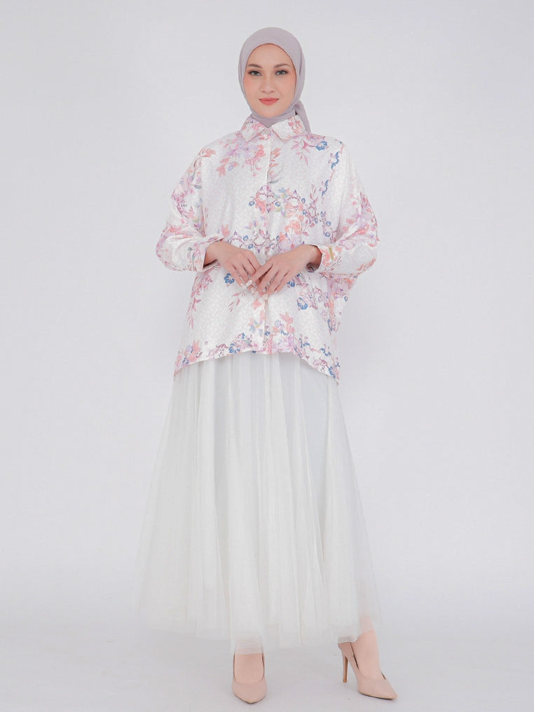 Blouse Alesha Oversize Silk Printed