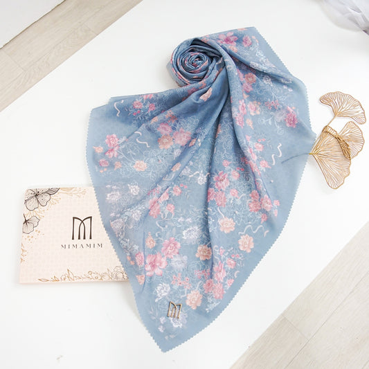 Felora Embossed Printed Scarf
