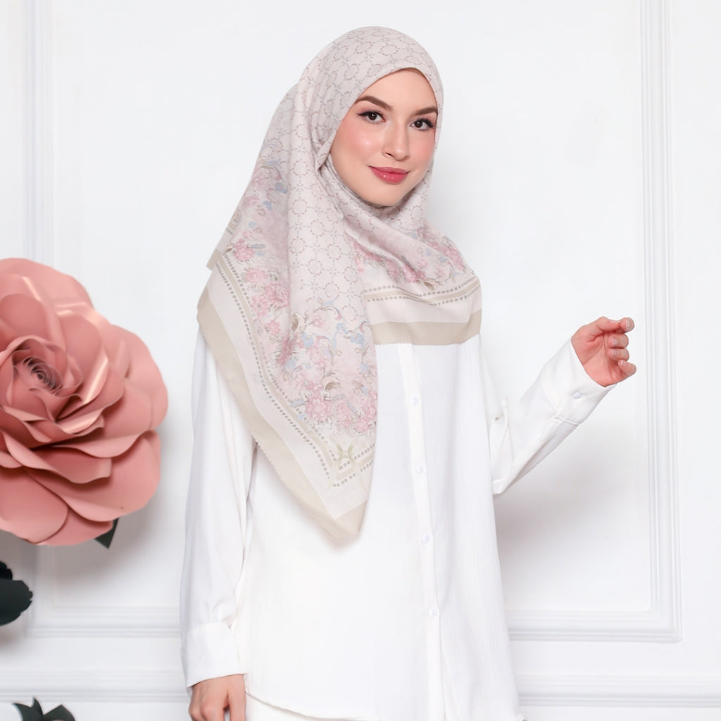 Luisha Embossed Printed Scarf