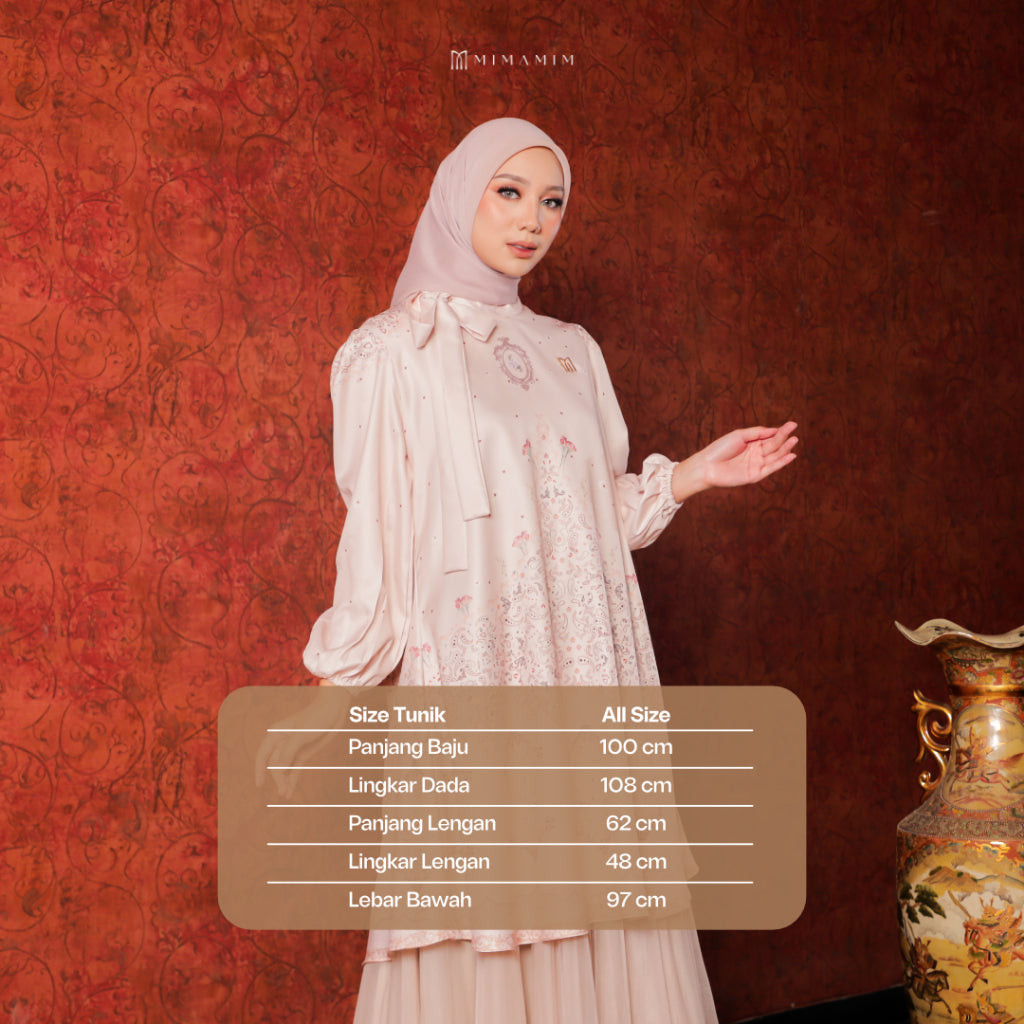 Selaras Series - Couple Set Jasira Cream Gold Sarimbit